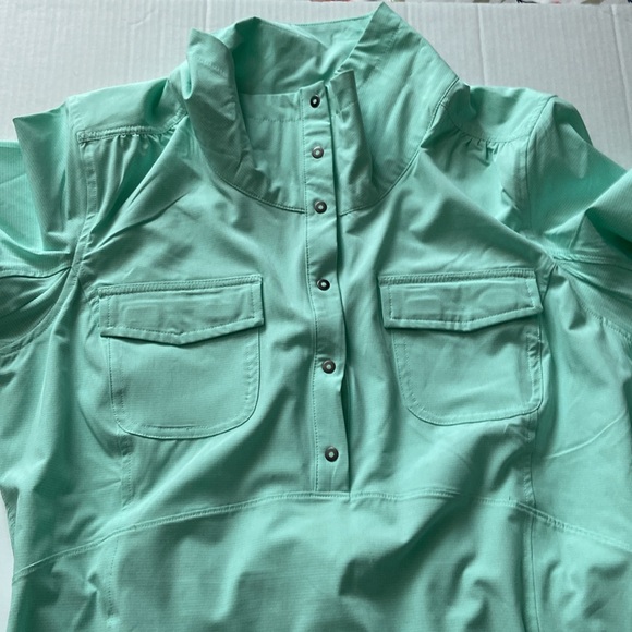 Duluth Trading Company Womens Windbreaker Pullover Tunic  M Mint Green - Picture 10 of 12